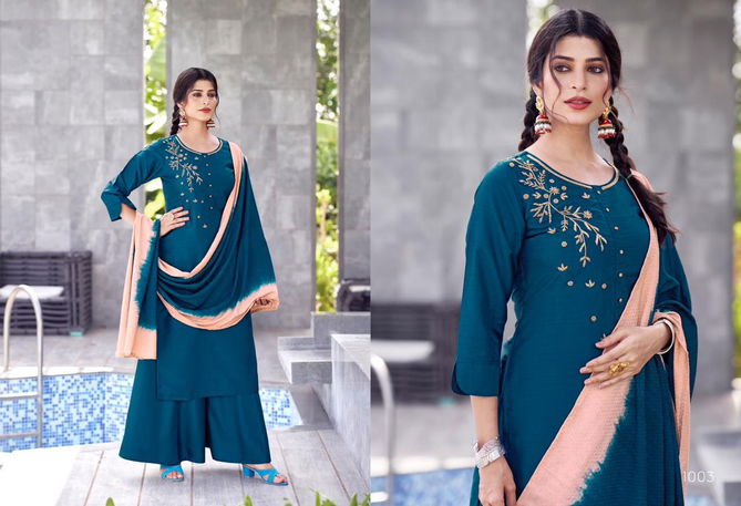 Shape By Sweety Chinon Silk Palazzo Readymade Suits Wholesale Price In Surat